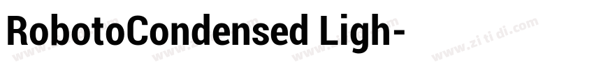 RobotoCondensed Ligh字体转换